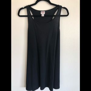 Simple black baby doll dress